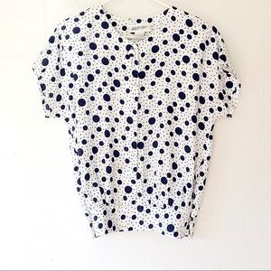 Vintage Yves St. Claire Polka Dot Top